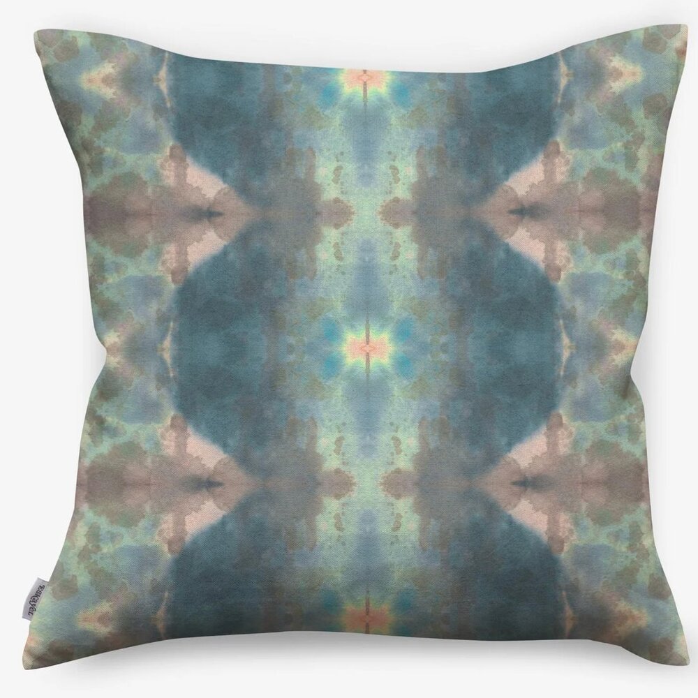 Eskayel Jangala Pillow Citron, 18"x18" with feather insert